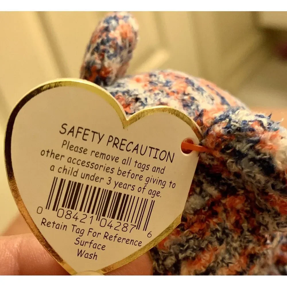 Ty‎ Beanie Babies USA the 4th of July BEAR. 2000. Retired Vintage. Errors